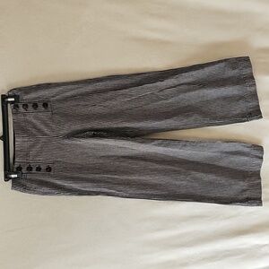 Larry Levine Sport Cotton Striped Sailor Capri Sz. 4P Coastal Grandmother